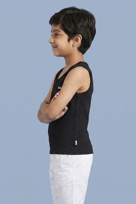 Lee Cooper Boys Solid Vest (Pack of 2) - Multicolor — image 8